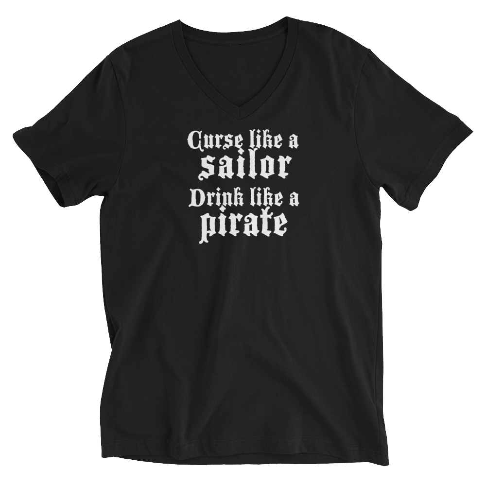 Curse like a sailor v-neck t-shirt