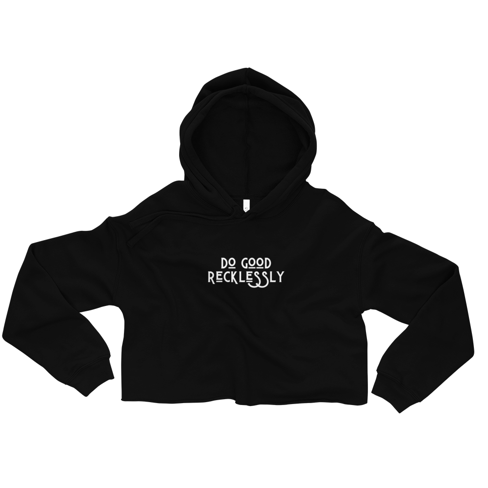 Do good recklessly cropped hoodie