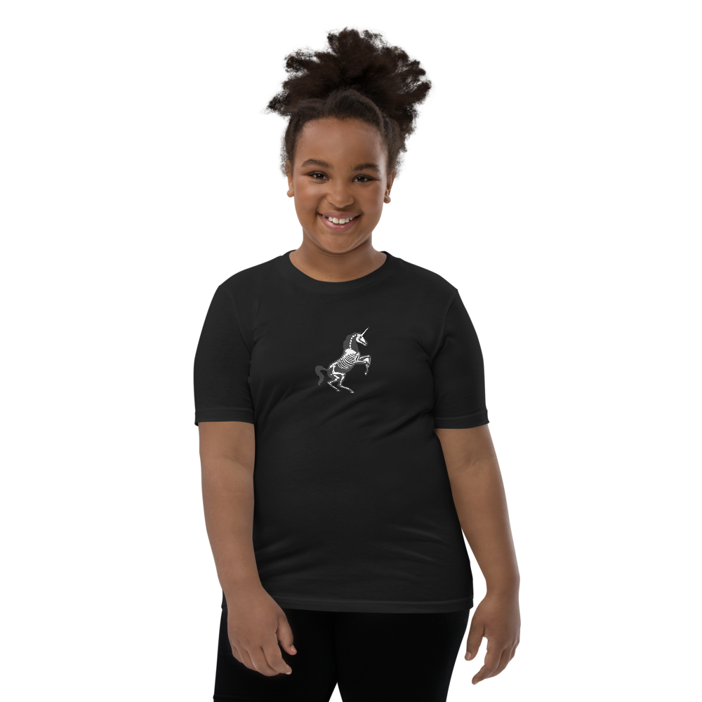 Unicorn skeleton youth t-shirt
