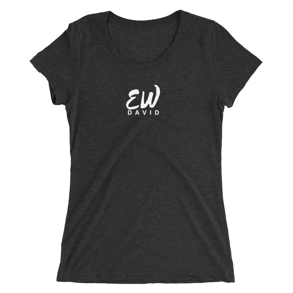 Flat lay image of an ew david short sleeve t-shirt